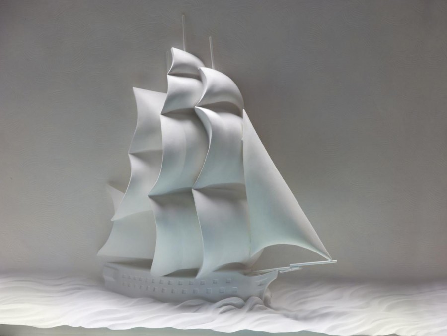 Vanguard Heritage Ship Sculpture by Christopher Smith